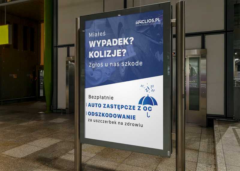 Tablica reklamowa Clios